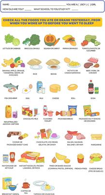 Validation of the illustrated questionnaire on food consumption for Brazilian schoolchildren (QUACEB) for 6- to 10-year-old children